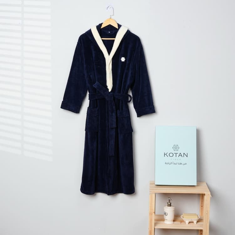 روب أنيق بكلاو - ازرق داكن