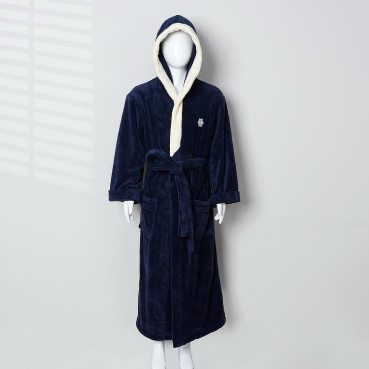 روب الاطفال بكلاو - ازرق داكن