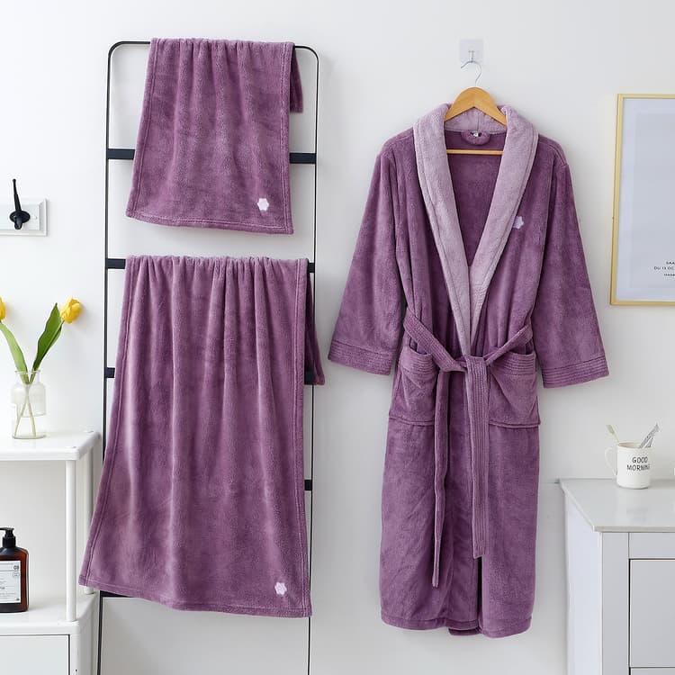 سيت روب انيق ٣ قطع - بنفسجي